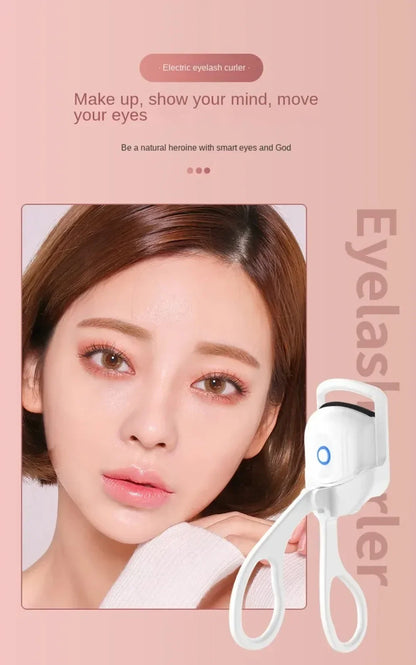 Electric Eyelash Curler USB Charging Model Fast Heating Portable Eye Lash Perm Shaping and Lasting Curling Thermal Eyelash Clip