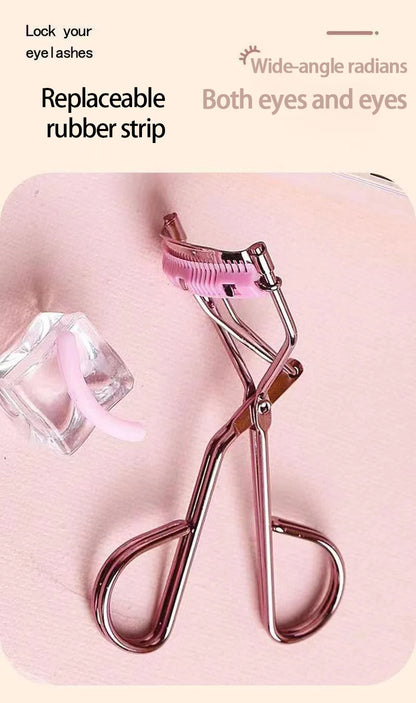 Professional Rose Gold Eyelash Curler Eyelash Cosmetics Makeup Tools Ladies Accessories Quick Styling Compact Portable