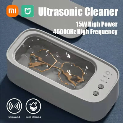 XIAOMI MIJIA Ultrasonic Cleaner 45000Hz USB Rechargeable Portable High-Frequency Vibration Glasses Jewelry Cleaning Machines