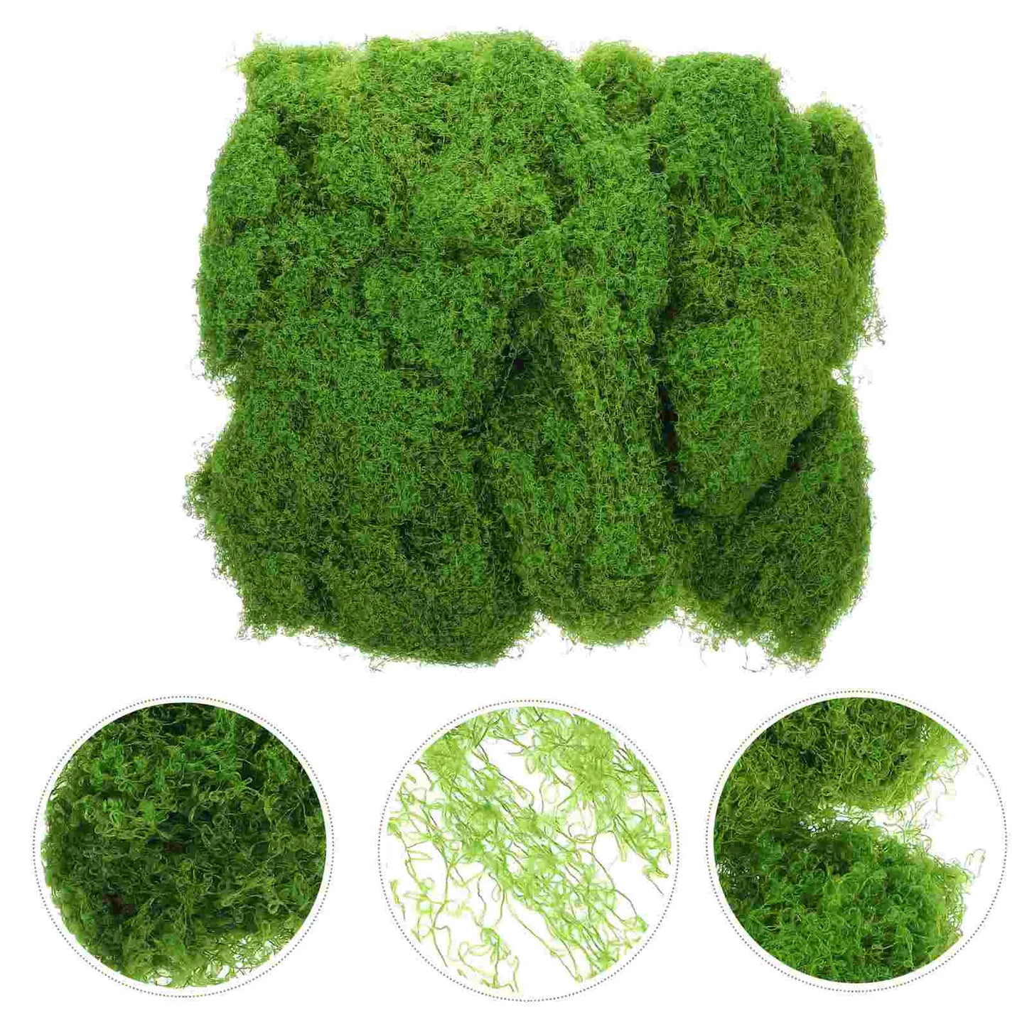 1 Set of Potted Plants Moss Decors Artificial Moss Ornaments DIY Fake Moss Decorative Moss Adornments for Crafts Plants Indoor