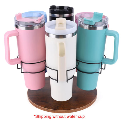 6 Slots Water Bottle Organizer Cup Storage Holder Rotating Bottle Organizer for Stanley 40oz Cup Accessories