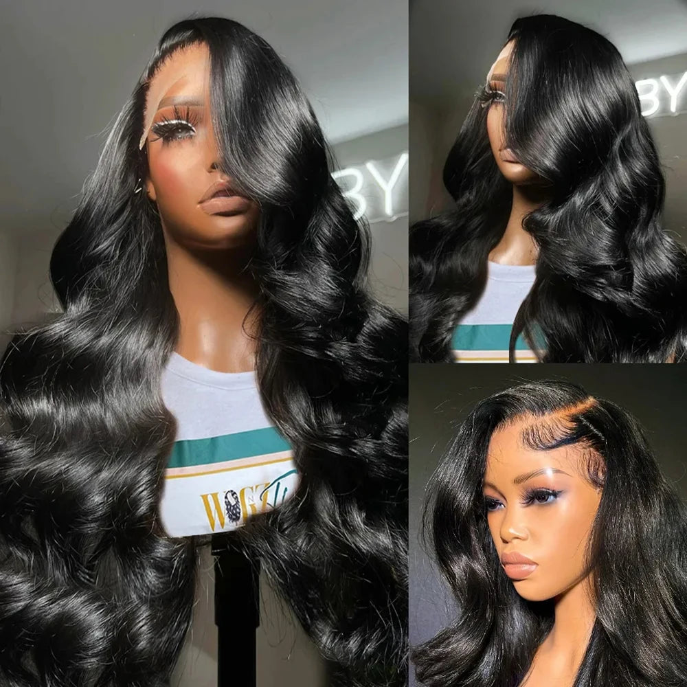 13x4 HD Lace Frontal Body Wave Wigs Human Hair 360 Lace Wig Pre Plucked for Women 13x6 Brazilian Lace Front Wig With Baby Hair