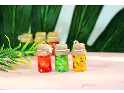 1/6 Ob11 Dollhouse Mini Canned Fruit Cocktail Miniatures Items Dolls House Kitchen Accessories Canned Strawberry Mango Girl Toys