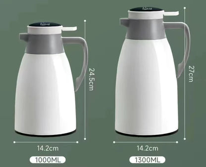 Xiaomi 2L Coffee Thermos Household Digital Display Glass Liner Vacuum Flasks Large Capacity Water Bottle Kitchen Thermal Kettle