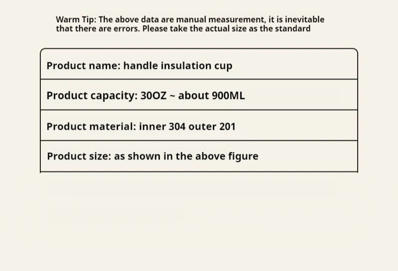 304 Stainless Steel 30oz Large Capacity Portable Car Cup Vacuum Portable Insulated Cup For Insulated Outdoor Car Ice Cream Cups