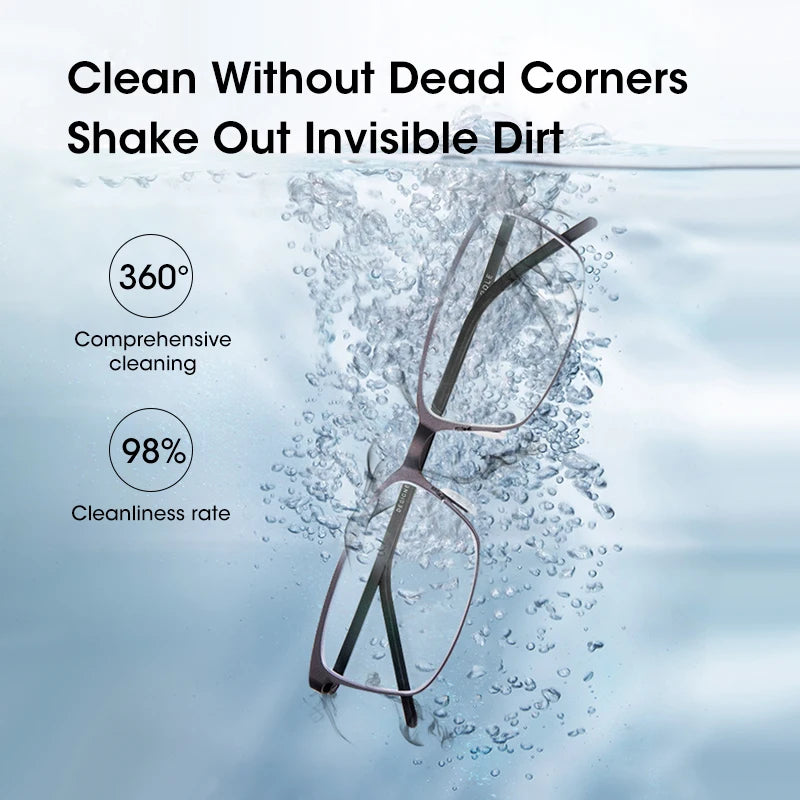 Ultrasonic Cleaning Machine Household 500ML High-frequency Vibration Cleaning Multifunctional Glasses Jewelry Deep Cleaning Tool