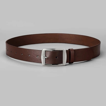 New Luxury Belt for Men PU Leather Belt Metal Pin Buckle High Quality Famous Brand Designer Waist Strap Belts for Jeans Men Belt