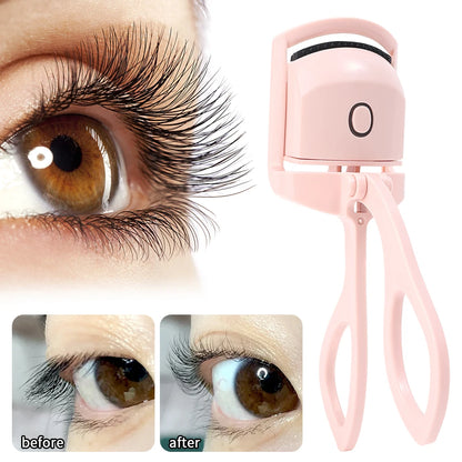 Electric Hot Eyelash Curler Temperature Control USB Charging Model Fast Heating Portable Eye Lash Perm Shaping Lasting Curling