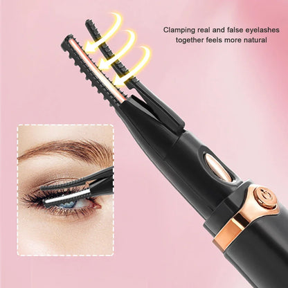 Electric Eyelash Curler Fast Heating Eyelash Curler Long Lasting Natural Eyelash Comb Professional Portable Heated Curling Brush