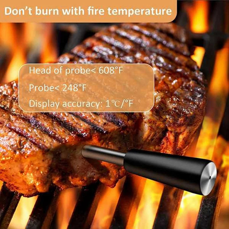 Wireless Meat Food Thermometer Bbq Thermometer Oven Grill BBQ Steak Bluetooth Temperature Meter Barbecue Accessorie