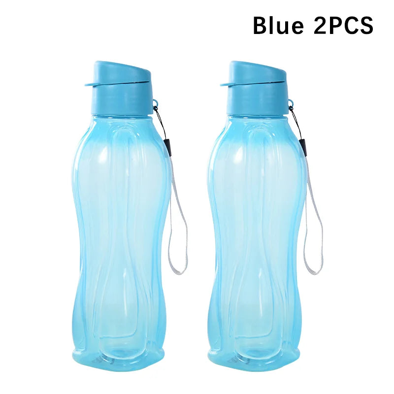 800ML Bottle Plastic Water Bottle Portable Outdoor Sports Water Cup Large Capacity Solid Color Space Cup Plastic Drinkware