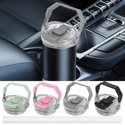 30oz Car Water Bottle Lid With Straw Lid Leakproof Can Cover Reusable Straw CoverCap Drinking Bottle Covers For Stanle Cup