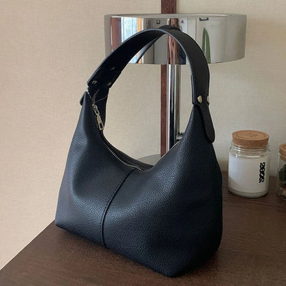 Women's Shoulder Bag 2024 Fashion Retro PU Vegan Leather Chic Small Tote Handbag Purses Luxury Design Ladies Shoulder Hand Bag