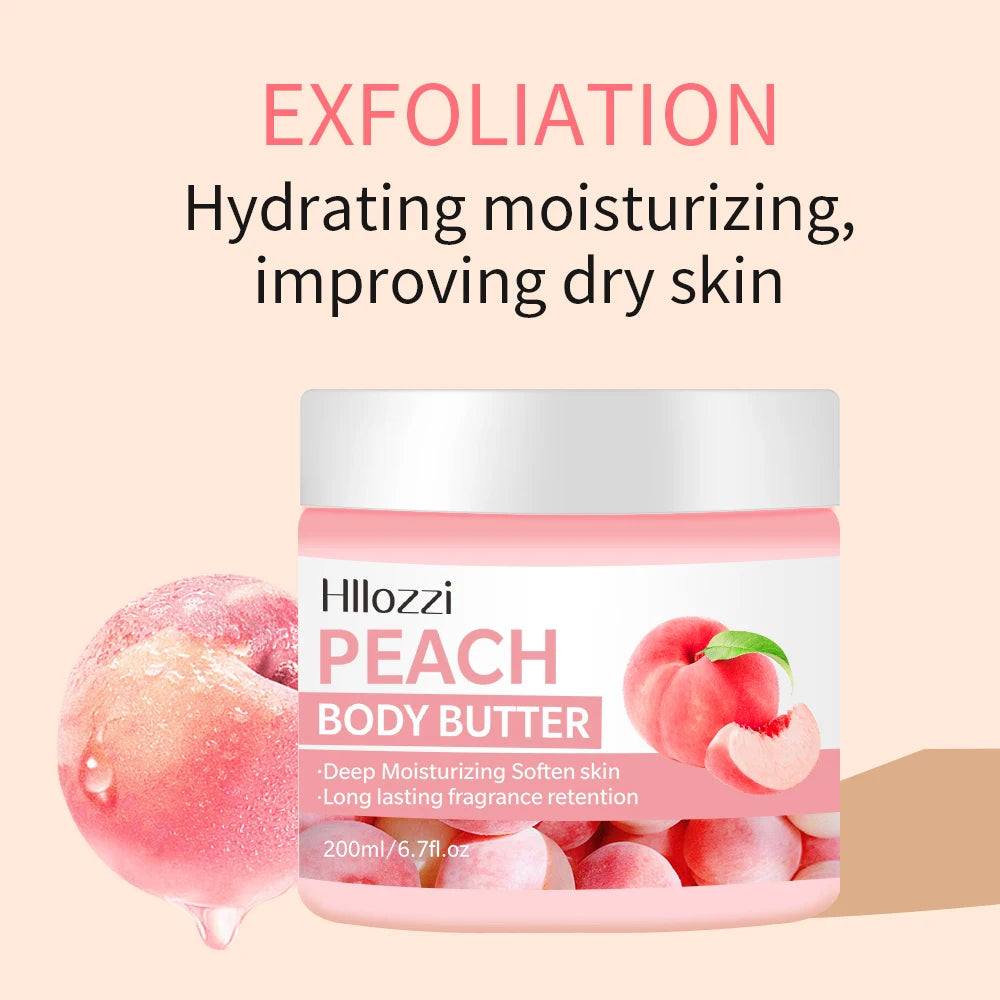 200ml Mango Body Butter Hydrating and Moisturizing Peach Fresh Light Fragrance Coconut Refreshing and Non-greasy