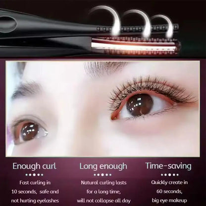 Naturally Curled Electric Eyelash Curler Intelligent Temperature Control Styling Make Up Eyelashes Curl Lasting Lash Curler Tool