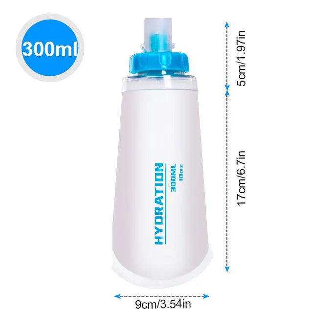 150/250/300/500/750ml Outdoor Collapsible Silicone Bite Size Water Bottle Running Camping Hiking Travel Convenient Water Bottle