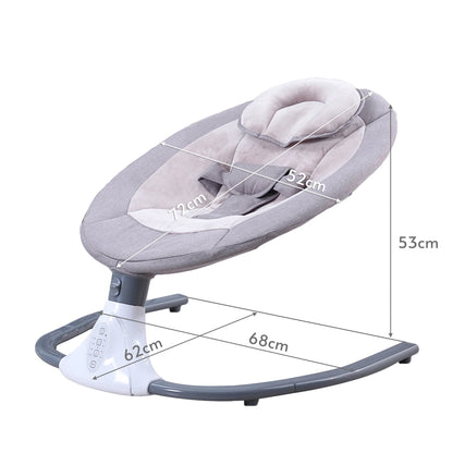 Putybudy S-Y608 Motorized Baby Swing for Infants Baby Rocker 4 Speeds &4 Timer & 12 Preset BT USB Flash Drive Washable w/ Remote