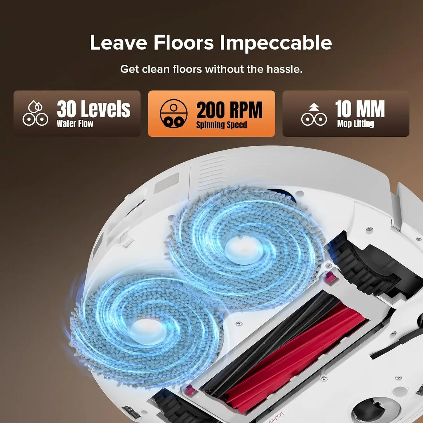 roborock Qrevo Master Robot Vacuum and Mop Combo, 10,000Pa Suction, FlexiArm Design Side Brush & Mop, Auto Mop Washing & Drying