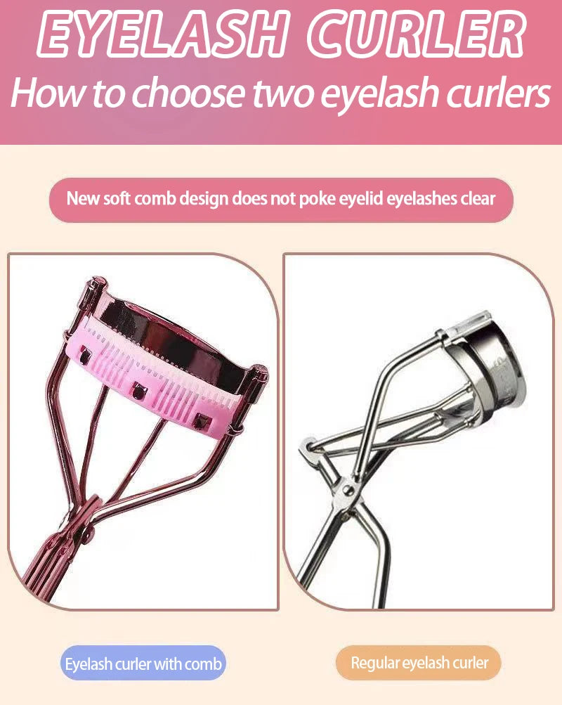 Professional Rose Gold Eyelash Curler Eyelash Cosmetics Makeup Tools Ladies Accessories Quick Styling Compact Portable