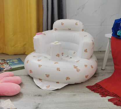 PVC Baby Inflatable Small Sofa Learning To Sit Baby Learning Seat Bath Bath Stool Portable Folding Toys Kids Sofa Sofa for Kids