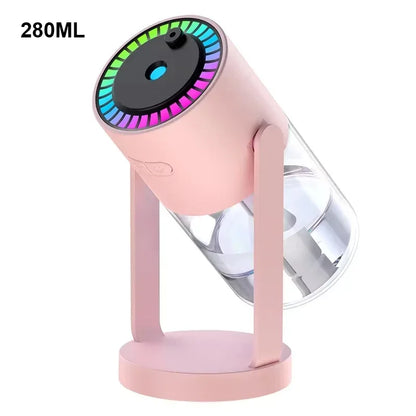 Creative Starry Sky Projection Humidifier Mini Rotating Car Air Humidifier with LED Light USB Electric Aroma Diffuser for Bedroo