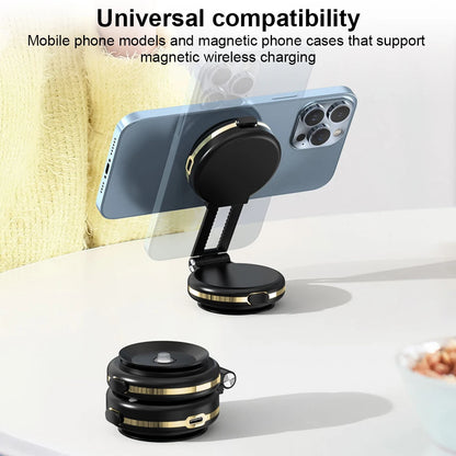 360° Adjustable Magnetic Car Phone Holder Stand Dual-Sided Vacuum Adsorption Ultra Stable Suction Cup Bracket for iPhone Xiaomi