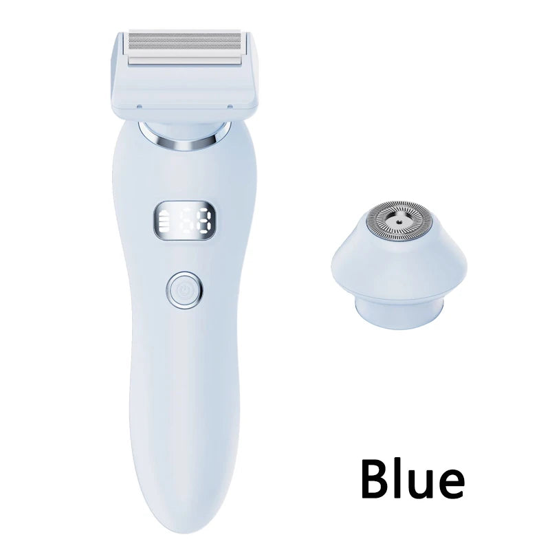 2 in 1 Waterproof Double Head Female Electric Epilator Body Hair Trimmer Kit Hair Removal Lady Shaver for Women