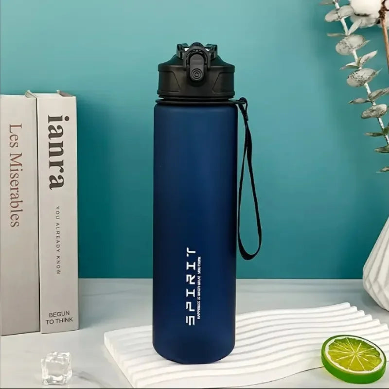 750ML Portable Water Bottle Motivational Sports Water bottle with Time Marker Leak-proof Cup for Outdoor Sport Fitness BPA Free