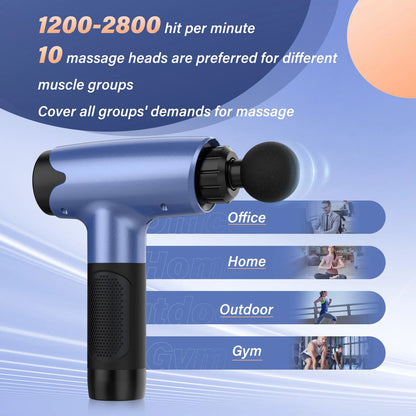 Sejoy 10 Speed Massage Gun Relaxation Deep Tissue Percussion Muscle Relax Massager