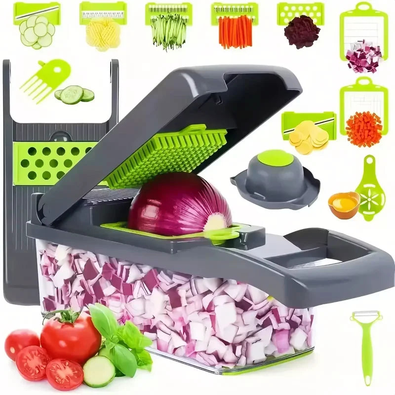 Portable Vegetable Cutter Shredder Multifunctional Slicer Potato Chopper Carrot Grater Reusable Fruit Veggie Cutting Tool