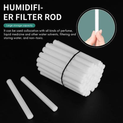 40Pcs Cotton Swab Filters Refill Sticks Replacement Wicks  Portable Personal USB Powered Humidifiers  Maker Car humidifier Smell