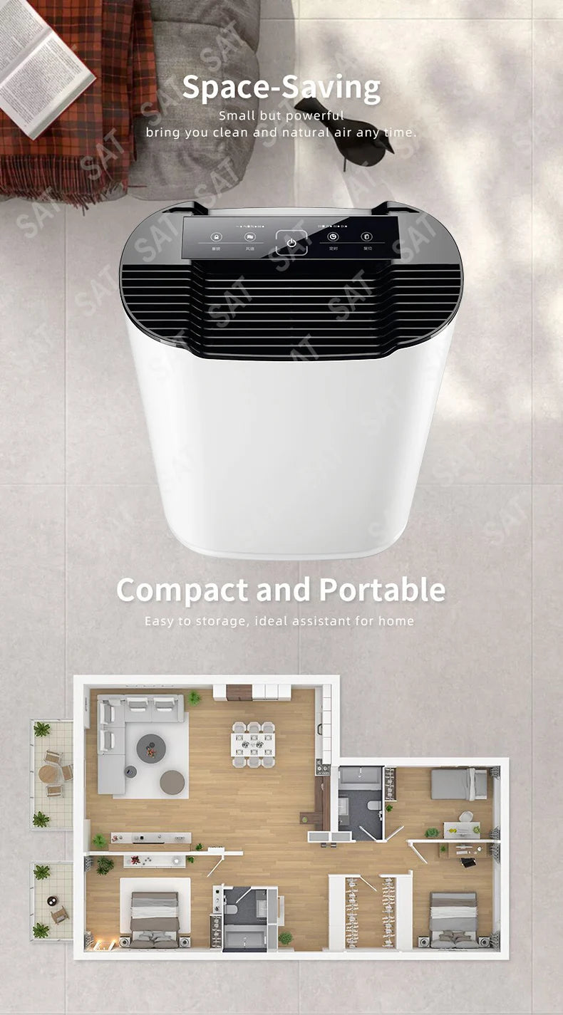 for Smart Portable H14 HEPA Air Purifier Aromatherapy Mini Electric ROHS Certified WiFi Connectivity Air Cleaning Purification