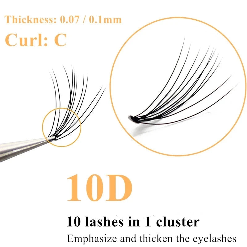 20/30D Mink Eyelashes Natural Eyelash bunches 1 box/60 bundle 3D Russian individual Eyelash Cluster Makeup Tool Lashes Wholesale