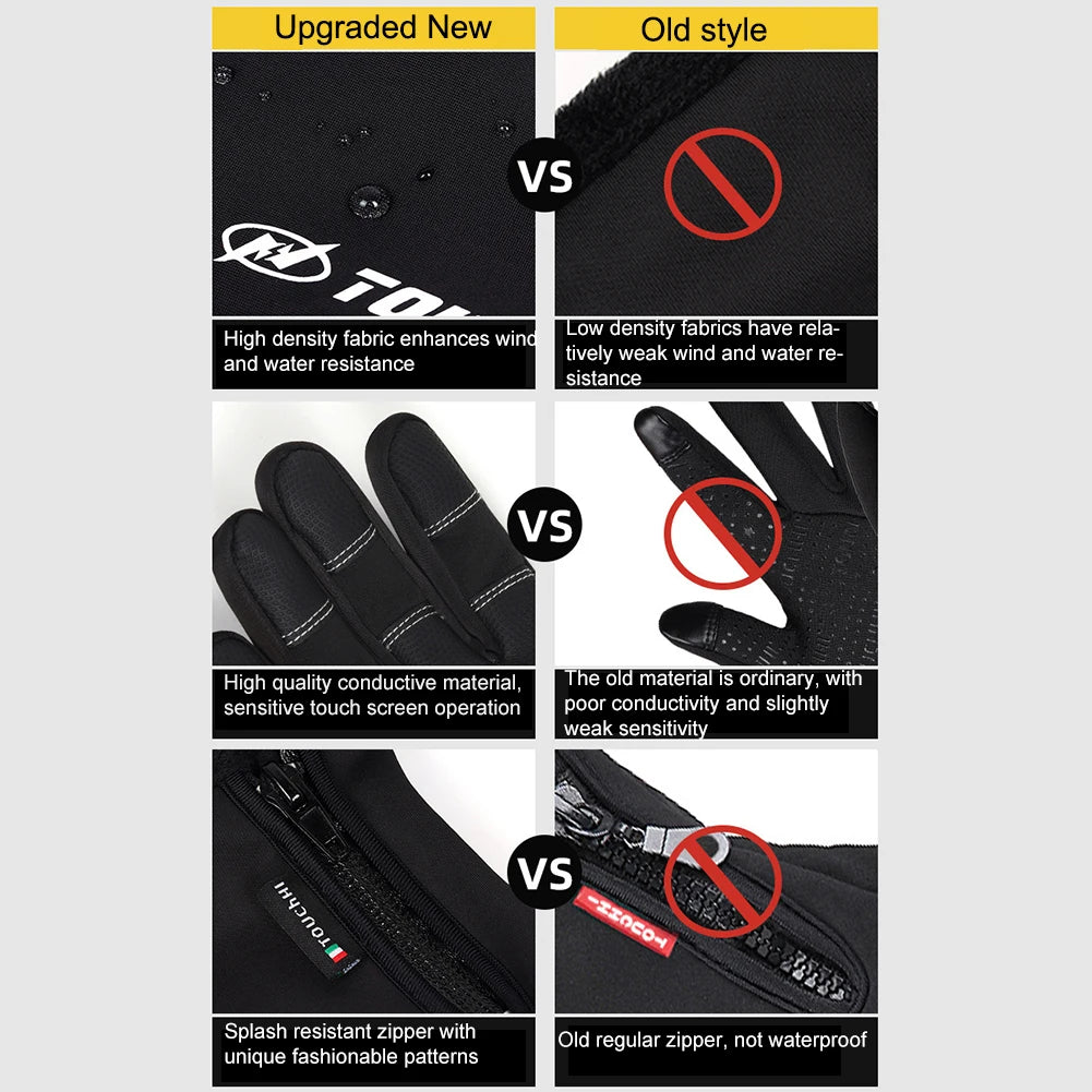 USB Touch Screen Gloves Electric Heated Hand Warmer Anti-Slip Glove for Cycling Running Driving Hiking Walking for Women Men