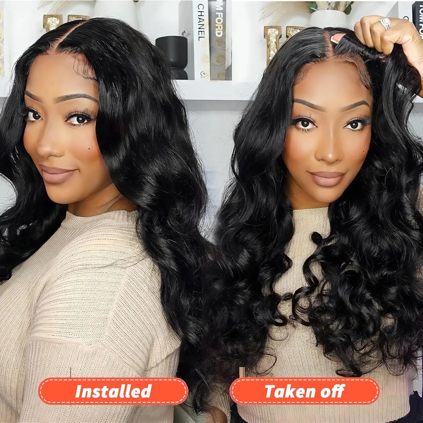 13x6 13x4 360 Full Transparent Lace Front Human Hair Wig 200% Body Wave Lace Frontal Wig Preplucked Lace Front Wigs For Women