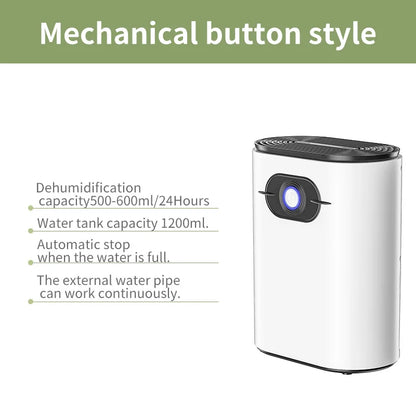 1.2L Electric Dehumidifier Remote Control Smart Air Dryer Automatic Mute Moisture Absorber Minus-Ion Anion Air Purifier for Home