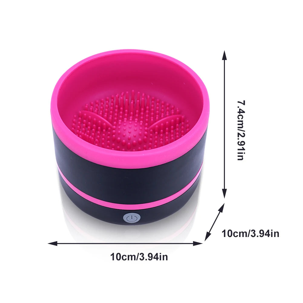 Electric Super-Fast Spinner Automatic USB-C Make Up Brush Cleaner Machine Deep Clean for Liquid Foundation/Eyeshadow/Blush Brush