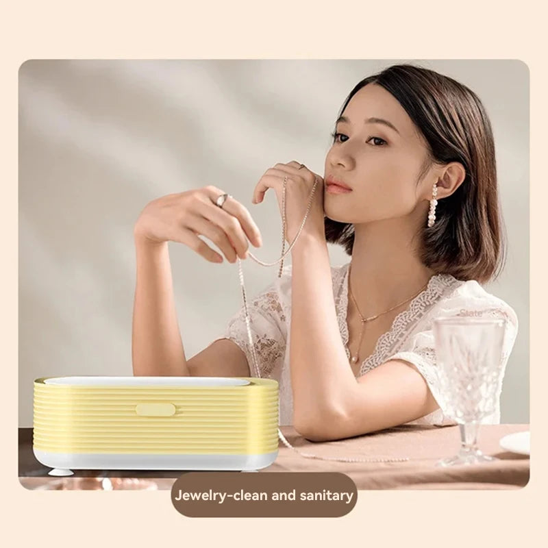 Xiaomi Multi Functional Cleaning Machine High Frequency Vibration Jewelry Glasses Cleaner Portable Mini Electric Cleaning Box