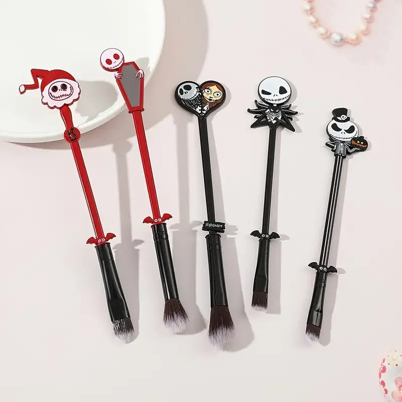 Christmas Ghost Makeup Brush Set for Women and Girls - Cute Holiday Gift