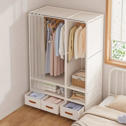 Simple Floor-Standing Wardrobes Home Large Capacity Durable Clothes Cabinet Dustproof And Economical Wardrobe Bedroom Furniture