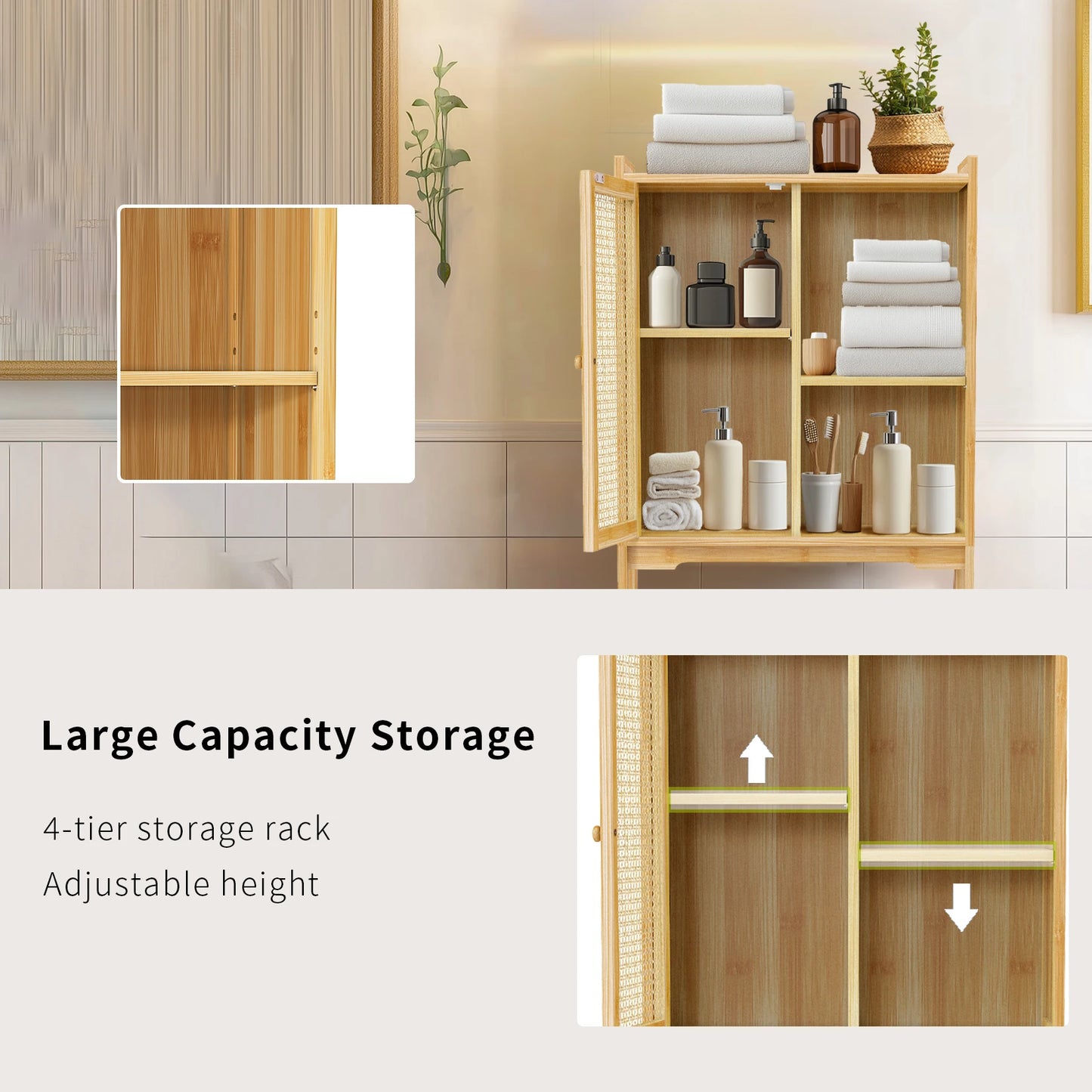 Over The Toilet Shelf Freestanding Bathroom Storage Organizer Rack with Open Shelves Space-saver Storage Shelf Cabinet for Home