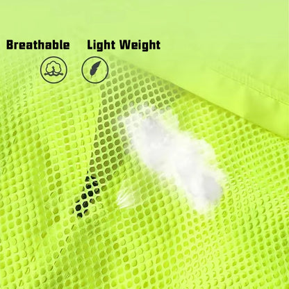 Reflective Vest Emergency Firefighter Volunteer Road Rescue Outdoor Breathable Mesh High Visibility Safety Waistcoat Workwear