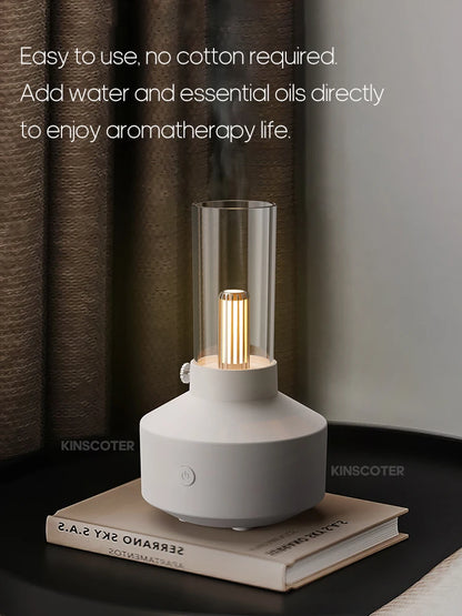 KINSCOTER Aromatherapy Essential Oil Fragrance Diffuser, Electric USB Aroma Diffuser, Mini Bedroom Ultrasonic Air Humidifier