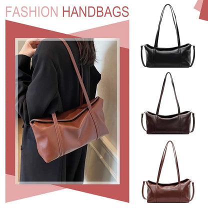 Trendy Top Handle Shoulder Bag for Women Luxury Tote Handbag Purse Y2K Clutch Hobo Bag Zipper Crossbody Bags Casual Commuter Bag