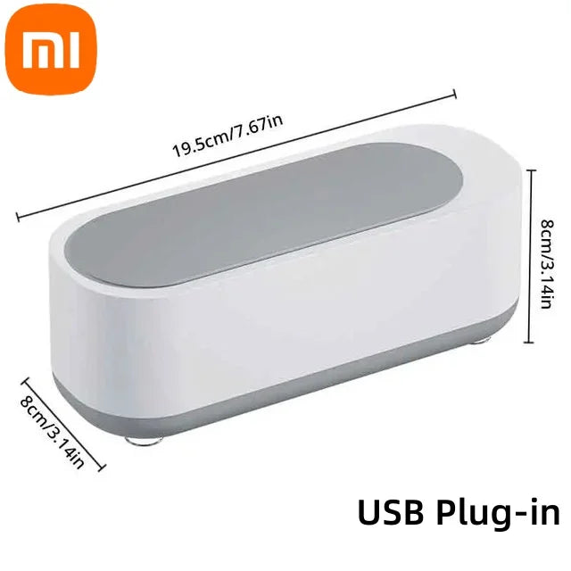 Xiaomi Ultrasonic Cleaning Machine 45KHz High Frequency Multifunctional Vibration Cleaner USB Charge Jewelry Ring Glass Cleaner