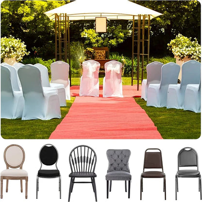 New 10-1PC White Wedding Chair Cover Spandex Stretch Slipcover Restaurant Banquet Hotel Dining Party Universal Chair Cover Decor