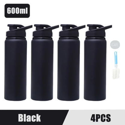 Portable Stainless Steel Water Bottle Bicycle Riding Drinking Water Bottle Outdoor Sport Travel Mug Metal Stainless Steel Bottle