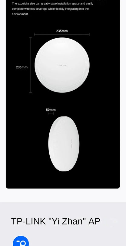 TP-Link AX3000 Wi-Fi6 MESH Router Celling AP Access Point Wireless PoE AP Dual Band 5GHz High-Power Wifi Repeater Hotspot