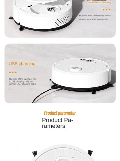 Xiaomi 5-In-1 Automatic Portable Mini Home Floor Robotic Vacuum Cleaner USB Rechargeable Wet Dry Sweeping Machine For Home 2024