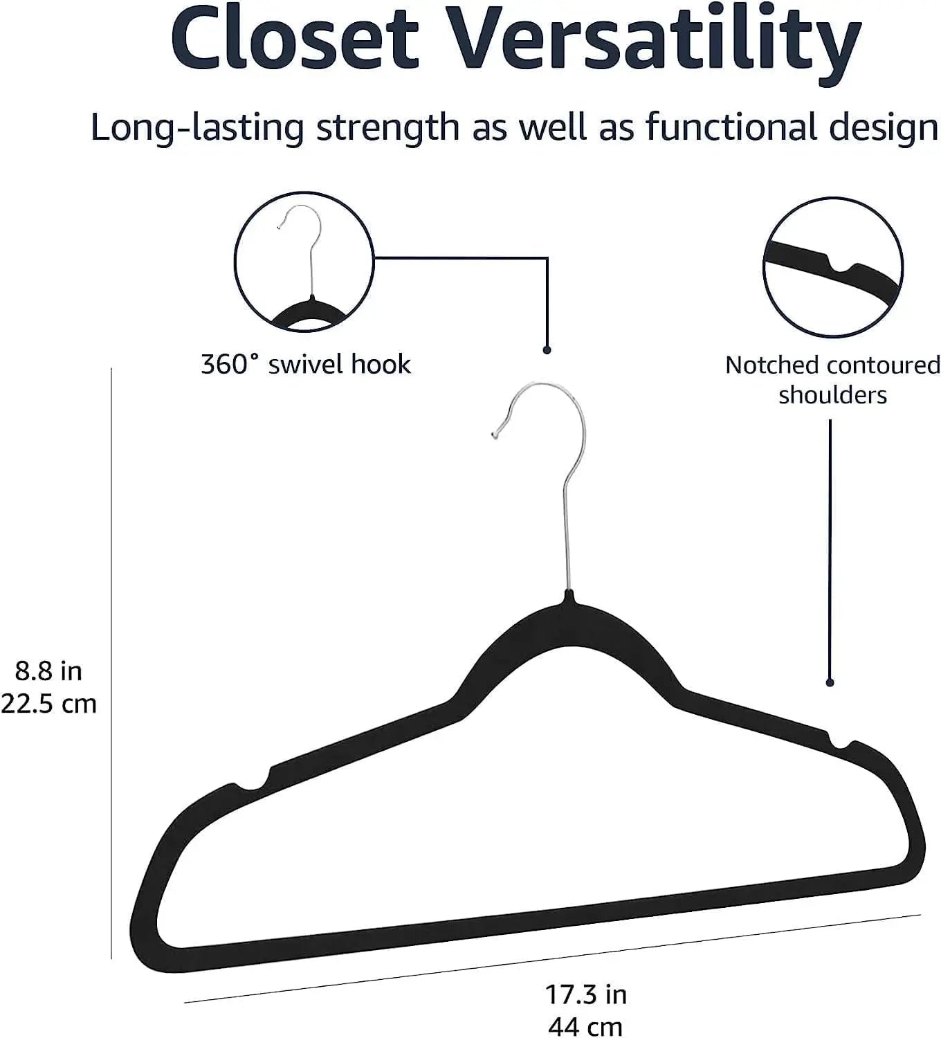 30/50 Pack Velvet Hangers 10 Pcs Heavy Duty Hangers for Coats Pants Clothes Non Slip Clothes Felt Hanger Set for Space Saving